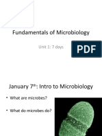 Fundamentals of Microbiology: Unit 1: 7 Days
