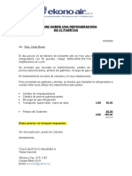 Informe Sobre Una Refrigeradora