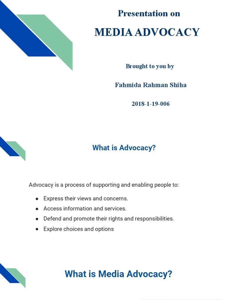 Media Advocacy for Community Change | PDF | Politics | Self-Improvement