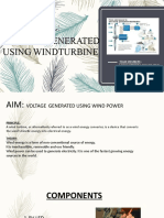 Voltage Generated Using Wind Turbine