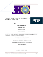 Design of Light Duty Engine Overhauling Stand