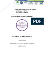 LESSON 18: Movie Night: Higher Technological Institute of Felipe Carrillo Puerto Tihosuco Campus
