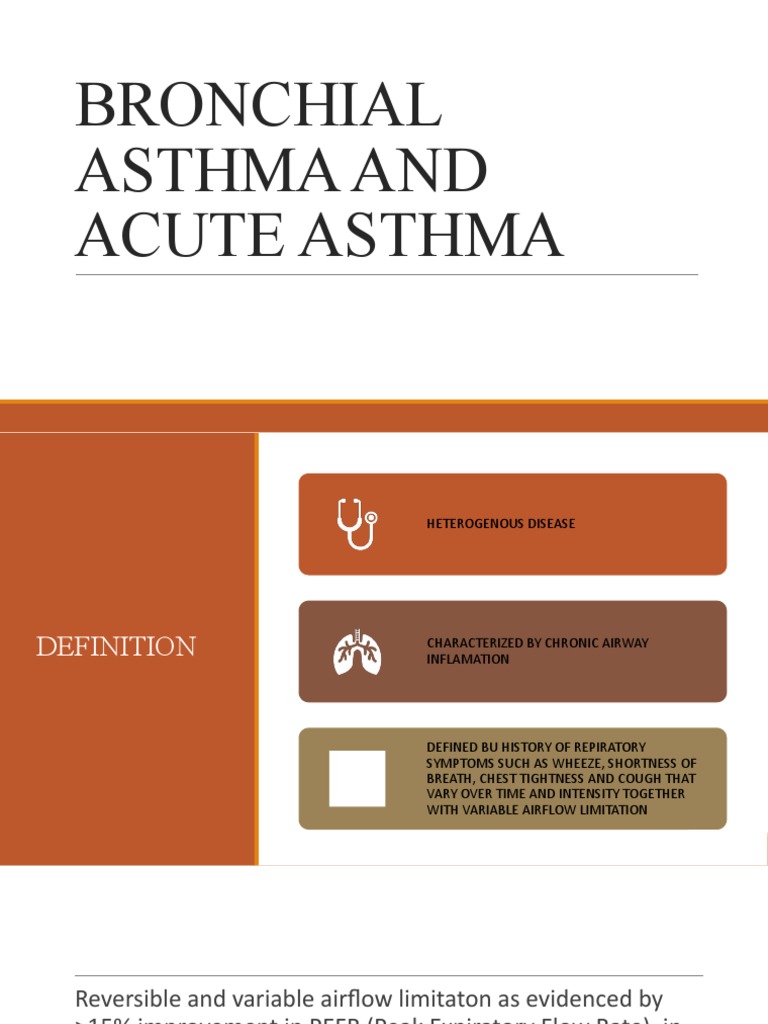 Bronchial Asthma and Acute Asthma | PDF | Asthma | Pulmonology