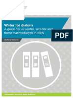 Water For Dialysis: A Guide For In-Centre, Satellite and Home Haemodialysis in NSW