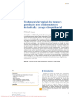 Traitement Chirurgical Des Tumeurs Germinales Non Séminomateuses Du Testicule, Curage Rétropéritonéal