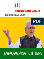 Bihar Right to Public Grievance Redressal-CoffeeTable Book