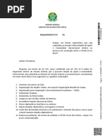 Requerimento de moção de apelo internacional