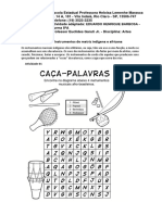 5 Atividade Artes - 05 A 09 Março - Instrumentos de Matriz Indígena e Africana