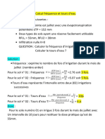 Calcul Fréquence Et Tours D