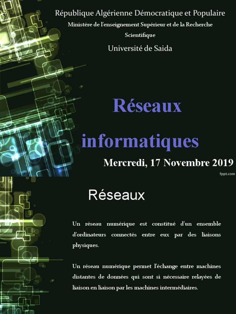 Introduction aux réseaux informatiques | PDF | l'Internet | Réseau ...