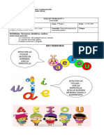 Guias 1, Las Vocales, 2° Básico