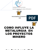 Introducción Al Procesamiento de Minerales