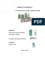 Términos de Referencia Concurso Negocios Verdes Risaralda 2021