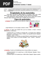 Propiedades de Los Materiales Primero Básico.