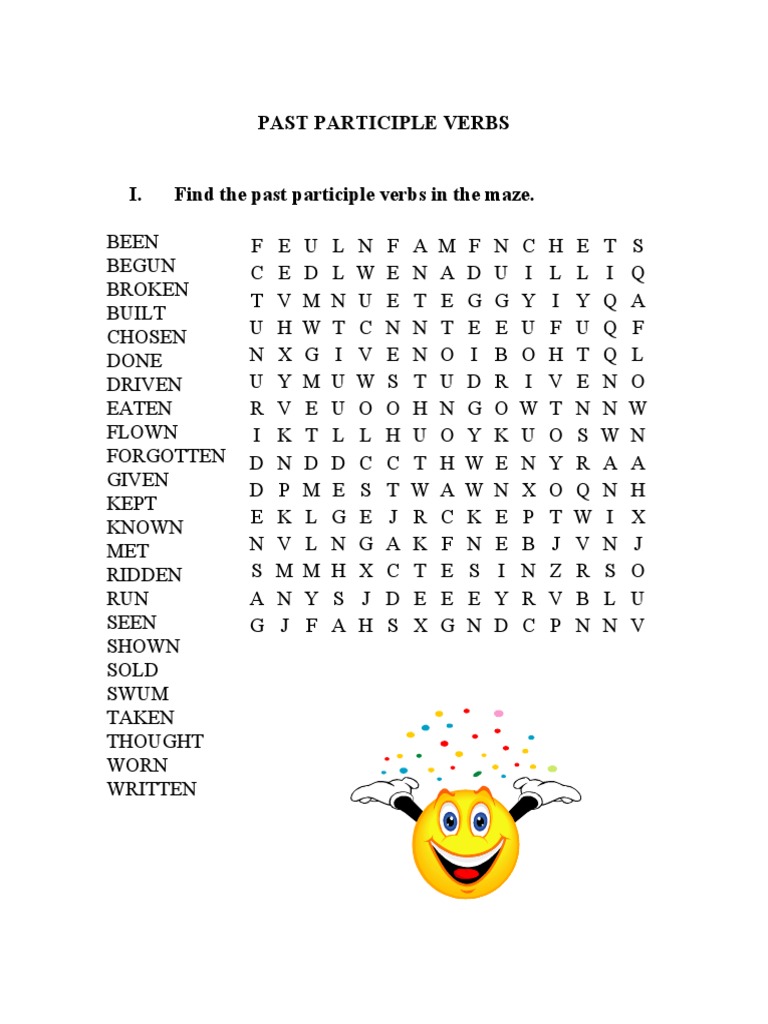 Past Participle Verbs Worksheet | PDF | Verb | Grammar