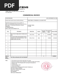 Commercial Invoice