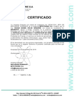 certificado