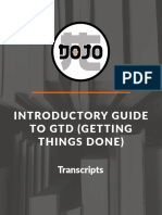 Introductory Guide To GTD (Getting Things Done) : Transcripts