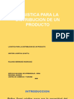 Logistica para La Distribucion de Un Producto