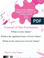 Cavity Mutiny-Factors & Controversies - Group e