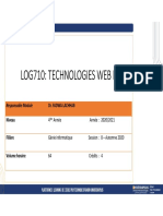 Log710: Technologies Web Ii: Dr. Fadwa Lachhab Niveau