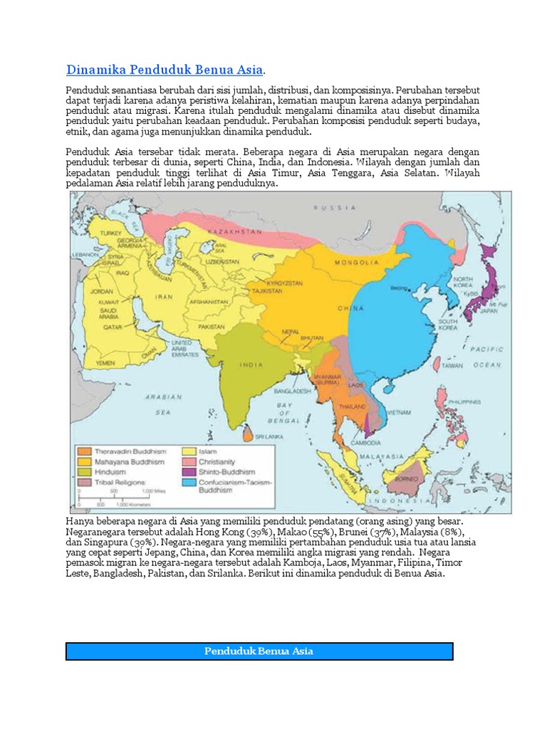 Dinamika Penduduk Benua Asia PDF