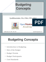 Budgeting Concepts: Iyadmourtada, Cia, Cma, Cfe, CPLP
