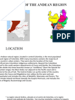 LOCATION AND CLIMATES OF THE ANDEAN REGION