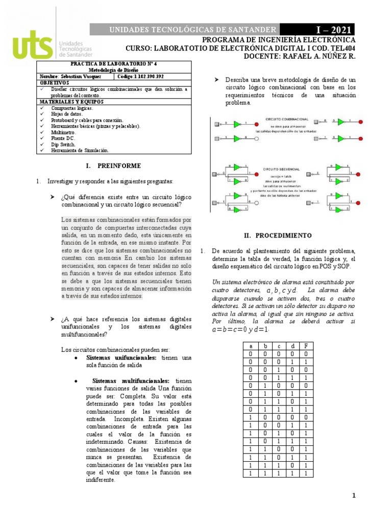 Guía 04 | PDF | Almacenamiento de datos de la computadora | Electrónica