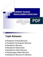 Konsep Dasar Manajemen Bencana