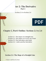 Chapter 2: The Derivative: Section 2.1 To Section 2.4