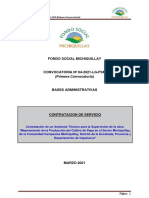 Convocatoria - Asistentes Supervision - PAPAS - Sector Michiquillay - Primera Convocatoria y TDRs