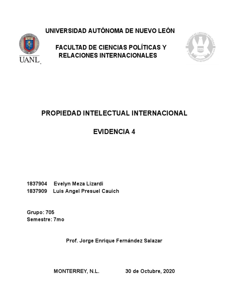 Mapas Conceptuales de Los Derechos de Autor y Propiedad Industrial en