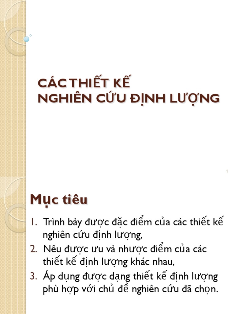 B4. Các thiết kế nghiên cứu định lượng | PDF