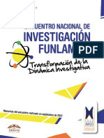 109 Encuentro Nacional de Investigacion-Funlam 2013
