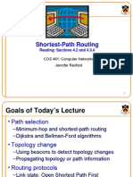 Shortest Path Routing: Reading: Sections 4.2 and 4.3.4