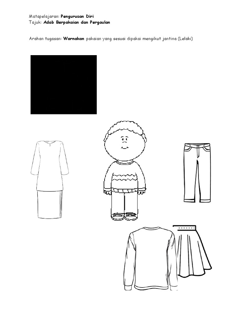 Pengurusan Diri-Adab Berpakaian | PDF