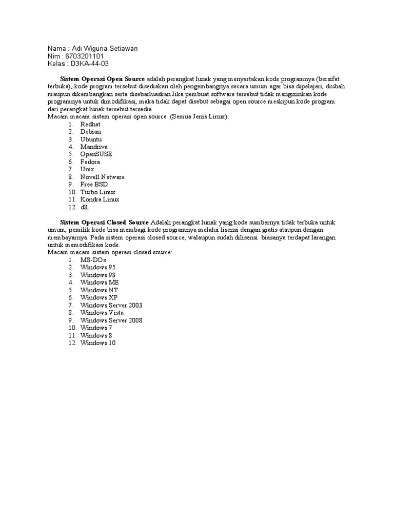Sistem Operasi Yang Bersifat Open Source Adalah Homecare24