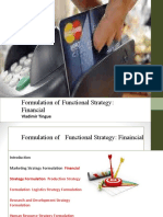 Vladimir Tingue - Formulation of Functional Strategy