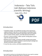 Bahasa Indonesia - Tata Tulis Karya Ilmiah (Bahasa Indonesia - Scientific Writing)