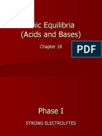 Ionic Equilibria (Acids and Bases)