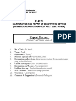 Electrical Engineering Lab Report Format