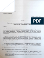 Memoriu eurodeputat Dragos Benea - Prioritizare autostrada A13 PNRR