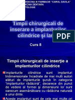 Curs 08 Timpii Chirurgicali de Inserare A Implanturilor Cilindrice Studenti