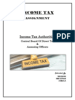 IT Assignnment - Central Board of Direct Tax & Assessing Officers