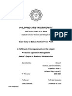 Case Study On Bataan Nuclear Power Plant