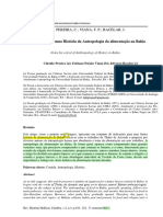 História Da Antropologia Da Alimentação Na Bahia