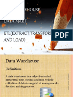 Data Warehouse Data Mart: Powerpoint Presentation