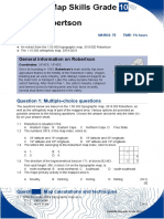 General Information On Robertson: Question 1: Multiple-Choice Questions