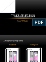 Tanks Selection: Roof Design